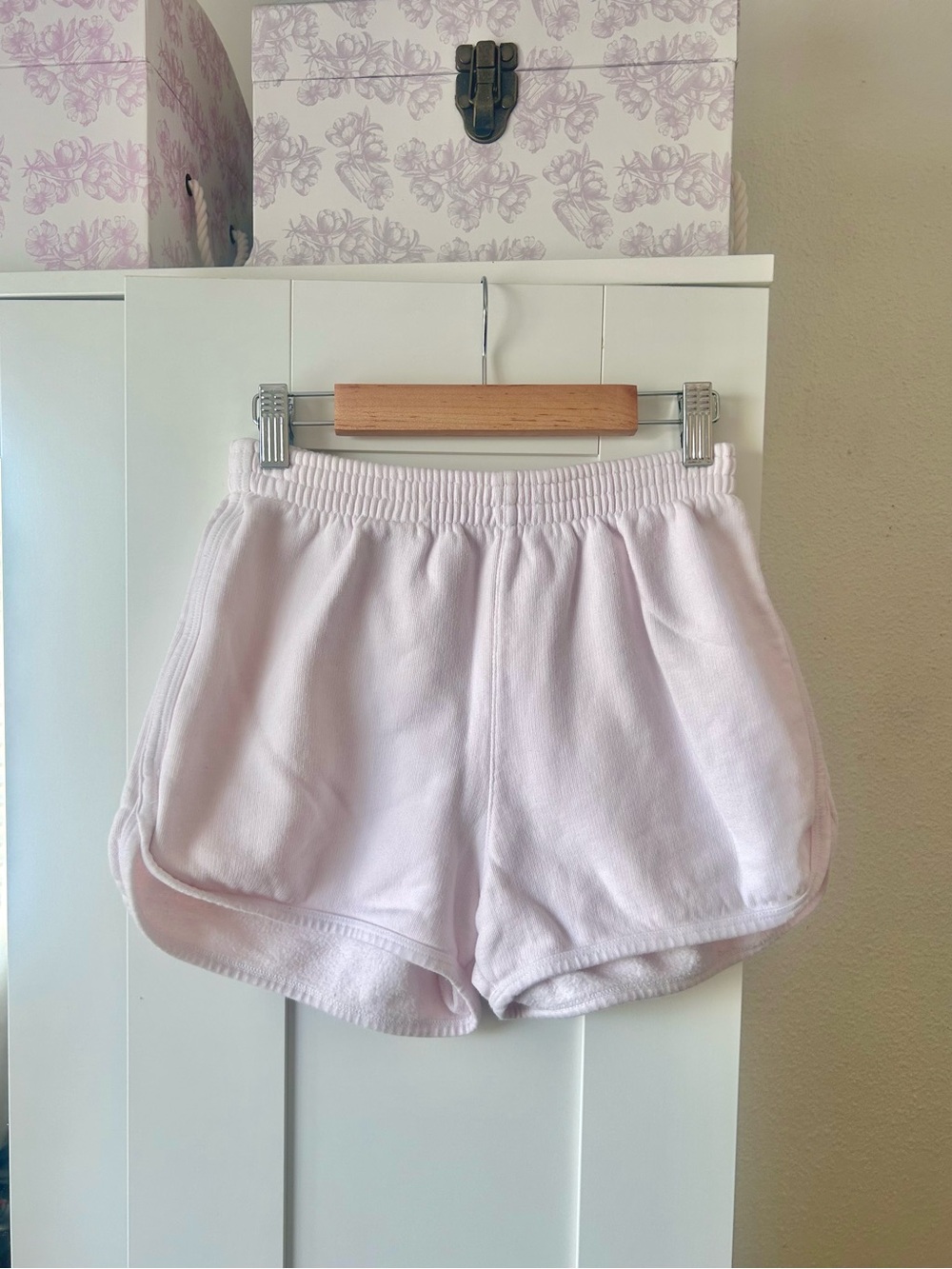 Brandy Melville light pink sweat shorts